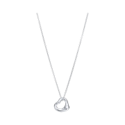 Tiffany & Co. Elsa Peretti Open Heart Pendant 11mm Silver