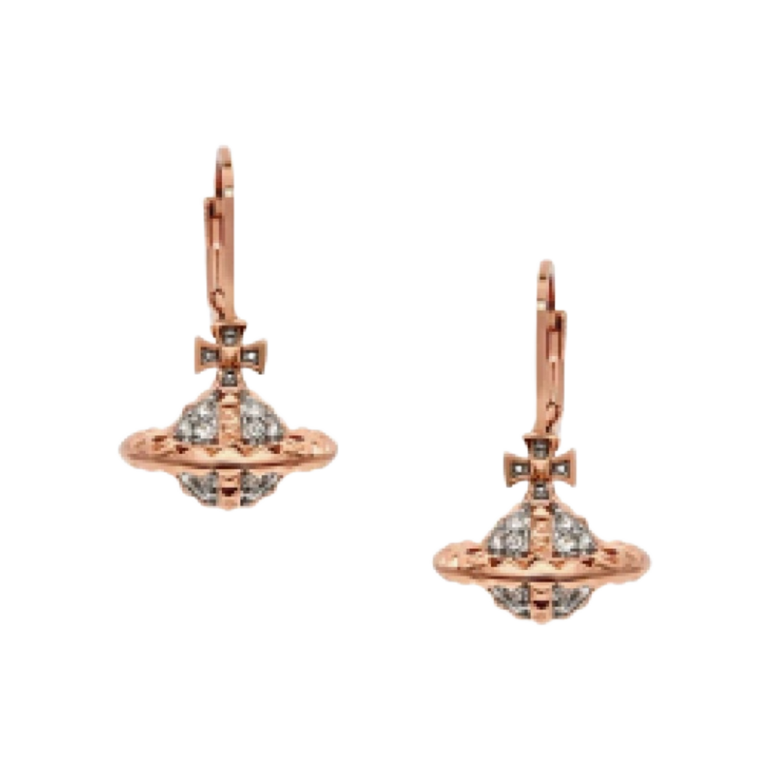 (W) 비비안 웨스트우드 메이페어 스몰 오브 이어링 핑크 골드((W) Vivienne Westwood Mayfair Small Orb Earrings Pink Gold) - 1