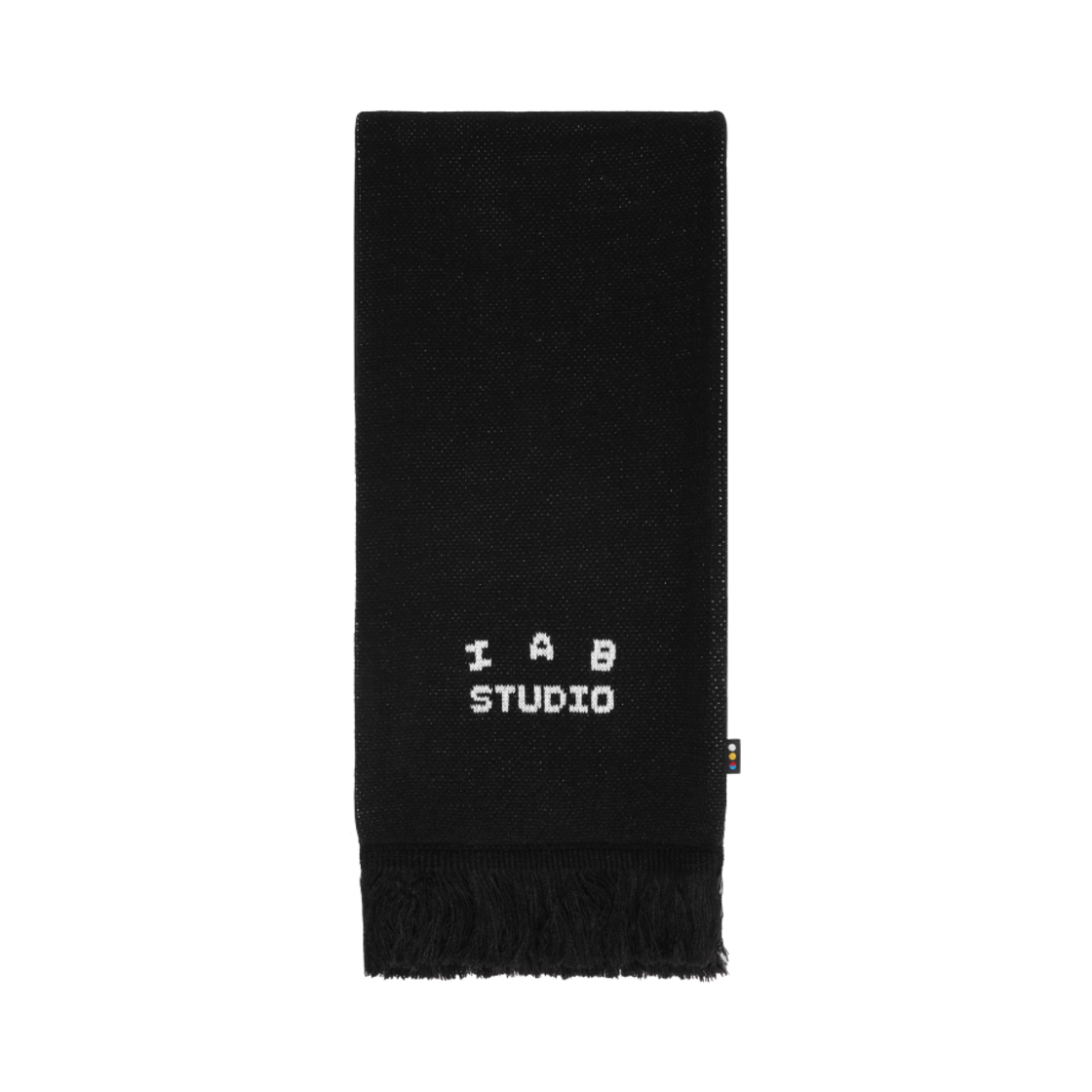 아이앱 스튜디오 니트 머플러 블랙 화이트(IAB Studio Knit Muffler Black White)