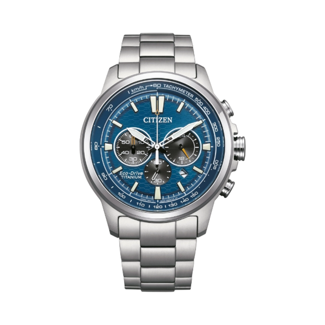 시티즌 에코드라이브 43.5mm 슈퍼 티타늄 블루 실버(Citizen Eco-Drive 43.5mm Super Titanium Blue Silver) - 1