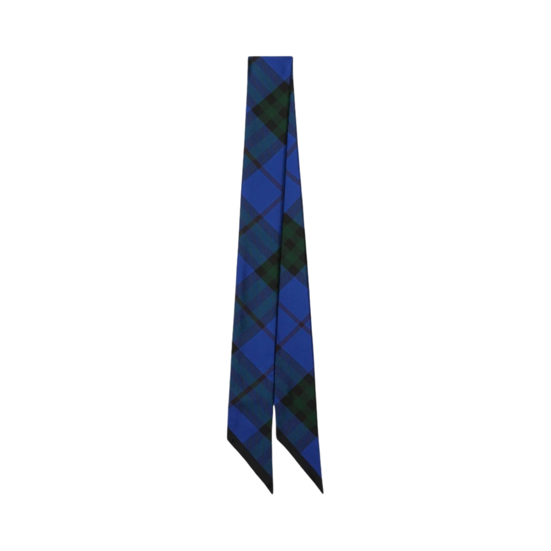 8083558 (W) Burberry Skinny Check Silk Scarf Knight