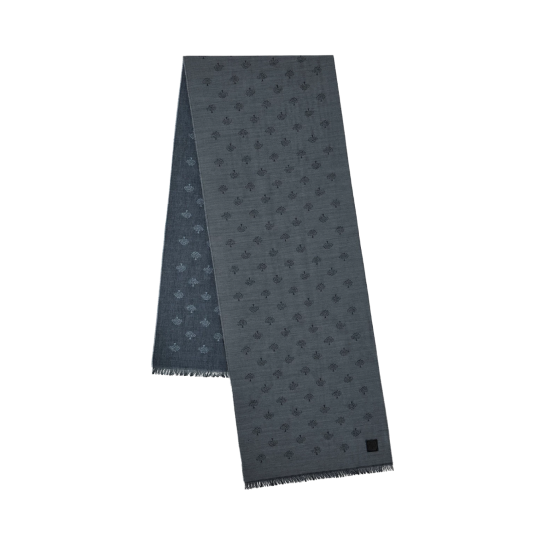 멀버리 트리 울 자카드 스카프 차콜(Mulberry Tree Wool Jacquard Scarf Charcoal)