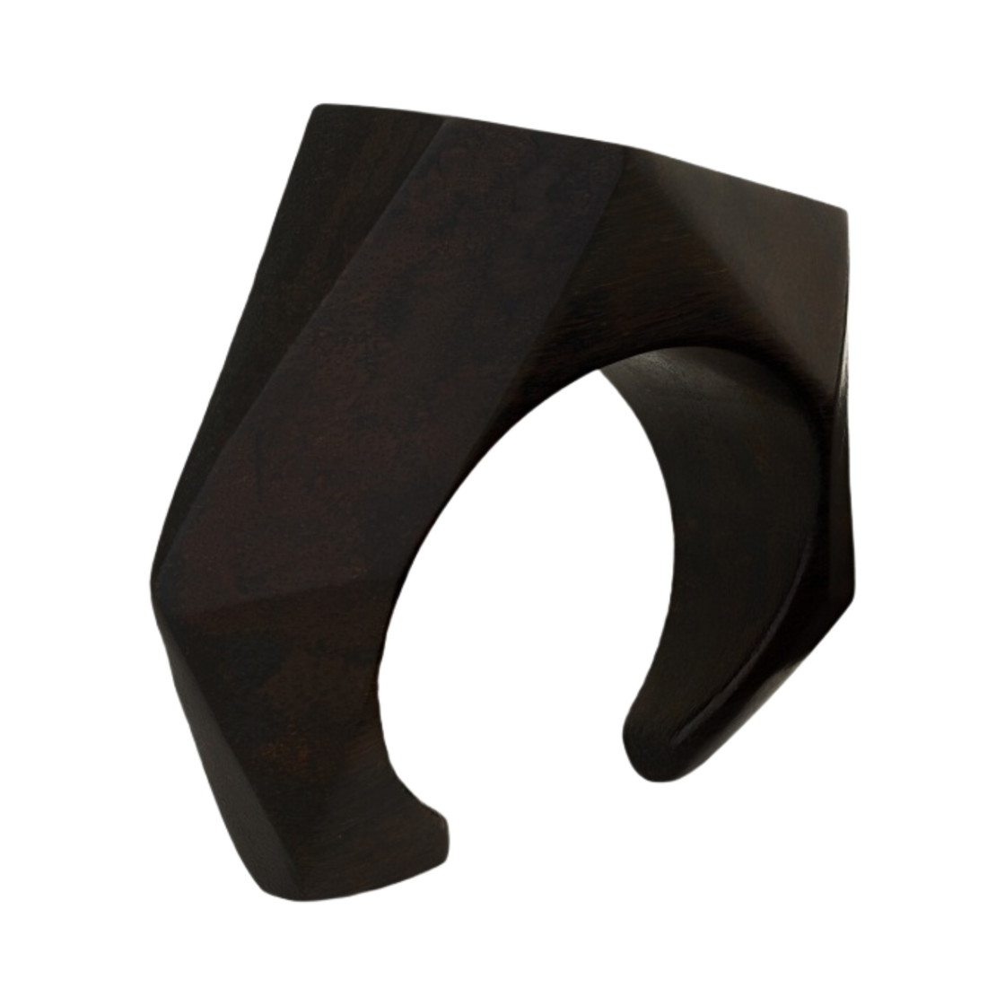 (W) 생로랑 페블 커프 밤부 다크 브라운 골드((W) Saint Laurent Pebble Cuff in Bamboo Dark Brown Gold) - 1