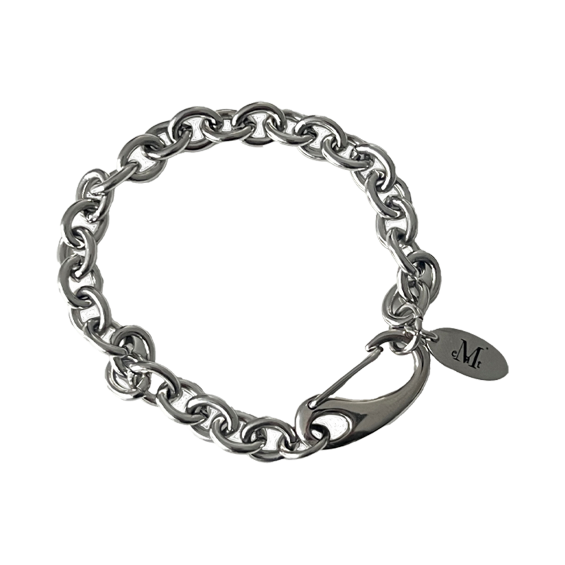 무센트 히나 시그니처 클립 체인 써지컬 스틸 팔찌 실버(MUCENT Hina Sinature Clip Bracelet Silver)