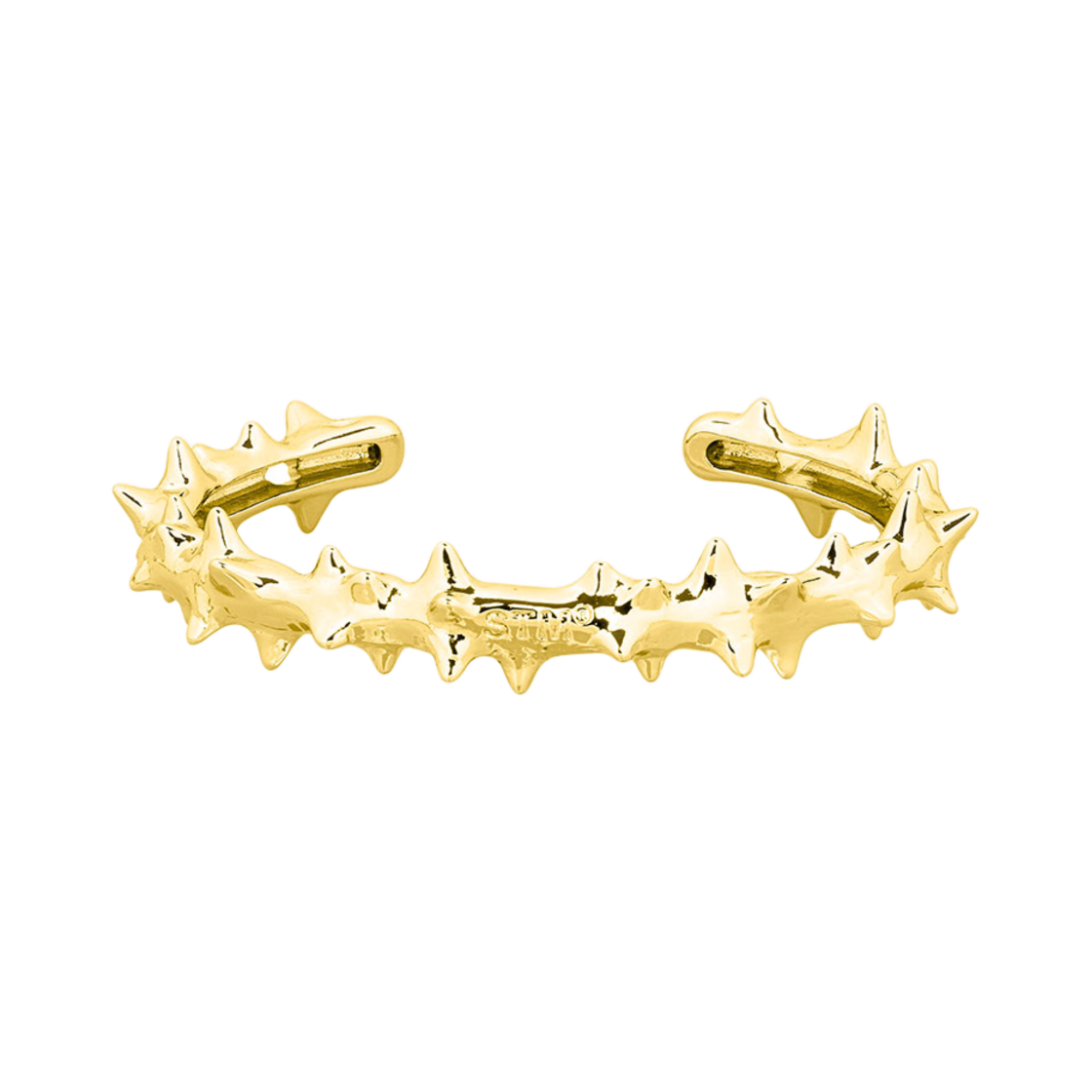 NO630G Sentiments No.630 Spiky Bangle Bracelet Gold