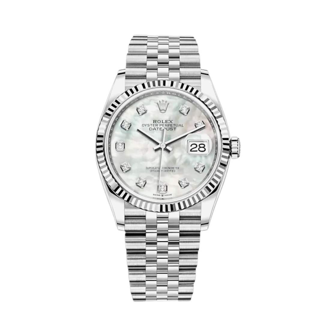 126234 Rolex Datejust 36mm 126234 MoP Diamond-Set Jubilee - 대표 이미지 #1