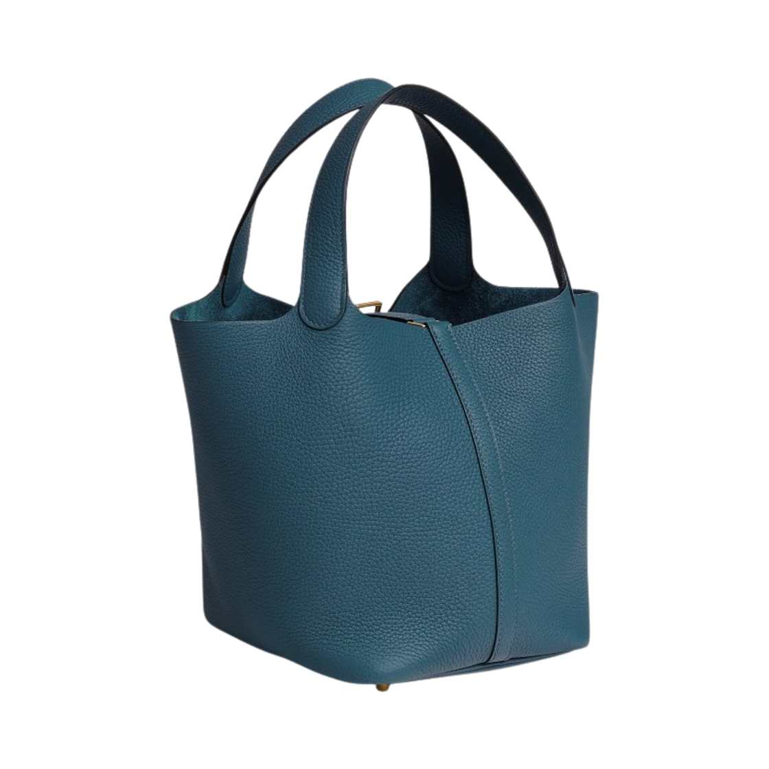 에르메스 피코탄 락 22 백 클레망스 & 골드 하드웨어 블루 드 프뤼스(Hermes Picotin Lock 22 Bag Clemence & Gold Bleu de Prusse) - 3