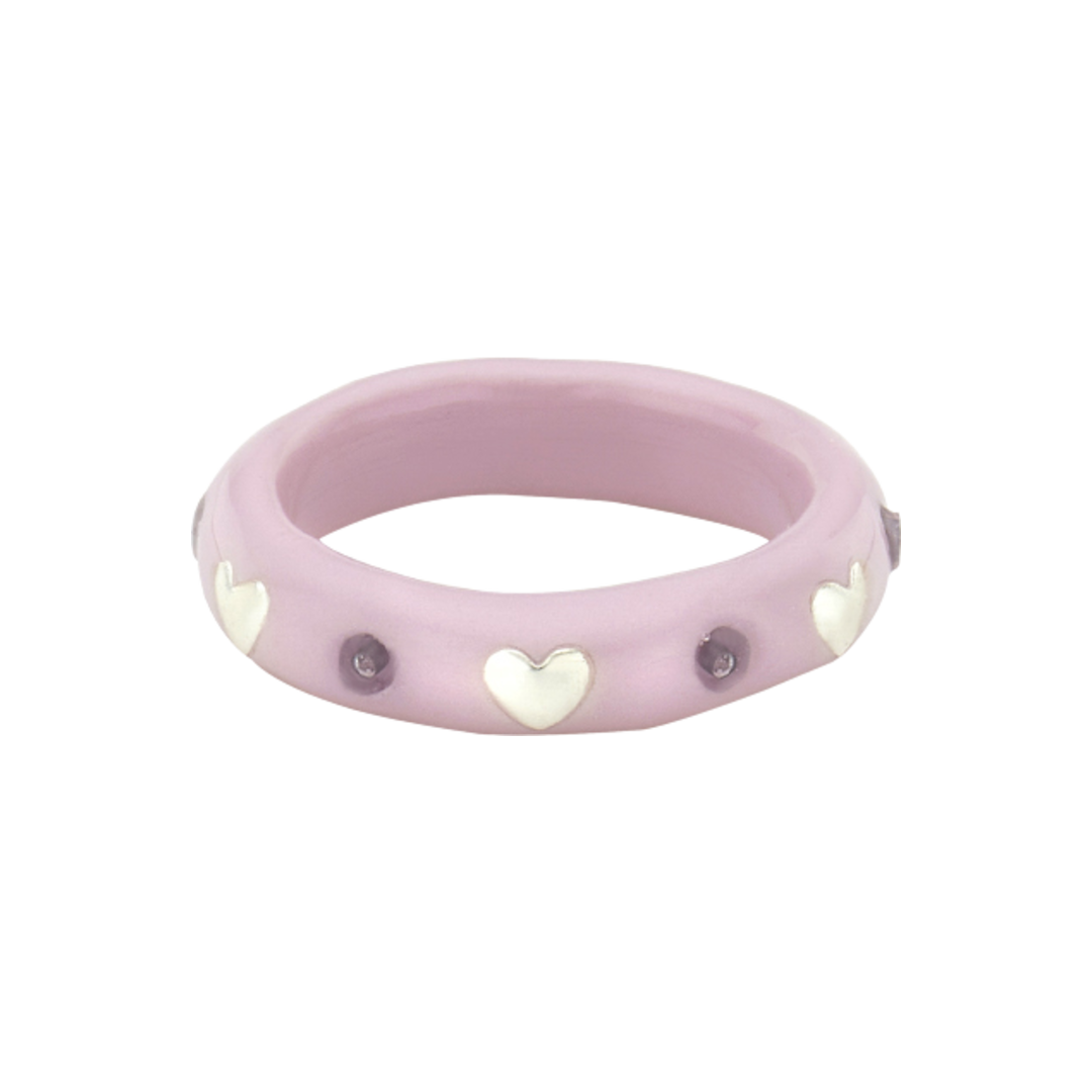 엔프프 하트 서라운딩 링 핑크