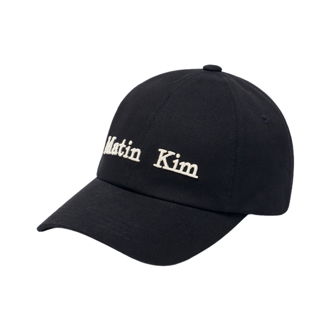 마뗑킴 마뗑 클래식 로고 볼캡 블랙(Matin Kim Matin Classic Logo Ball Cap in Black)