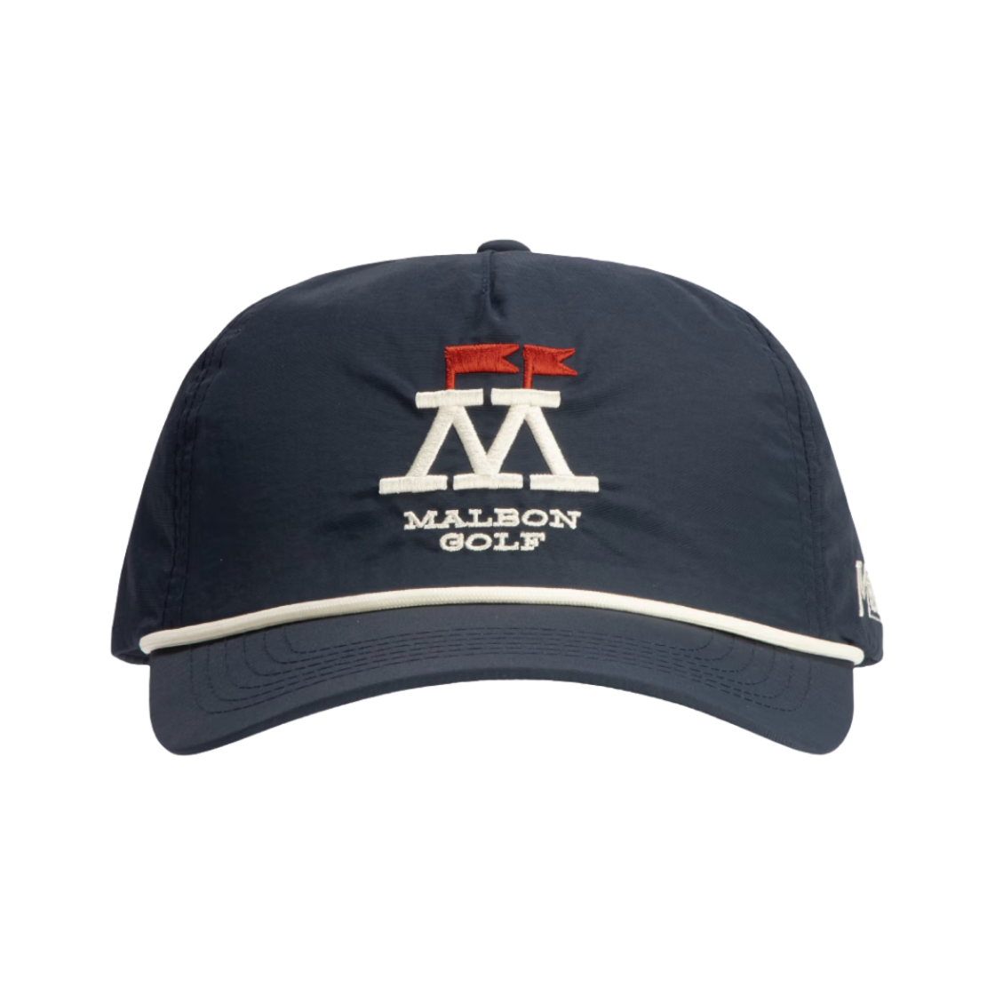 말본 골프 플래그 시커스 로프 햇 슬레이트(Malbon Golf Flag Seekers Rope Hat Slate) - 1
