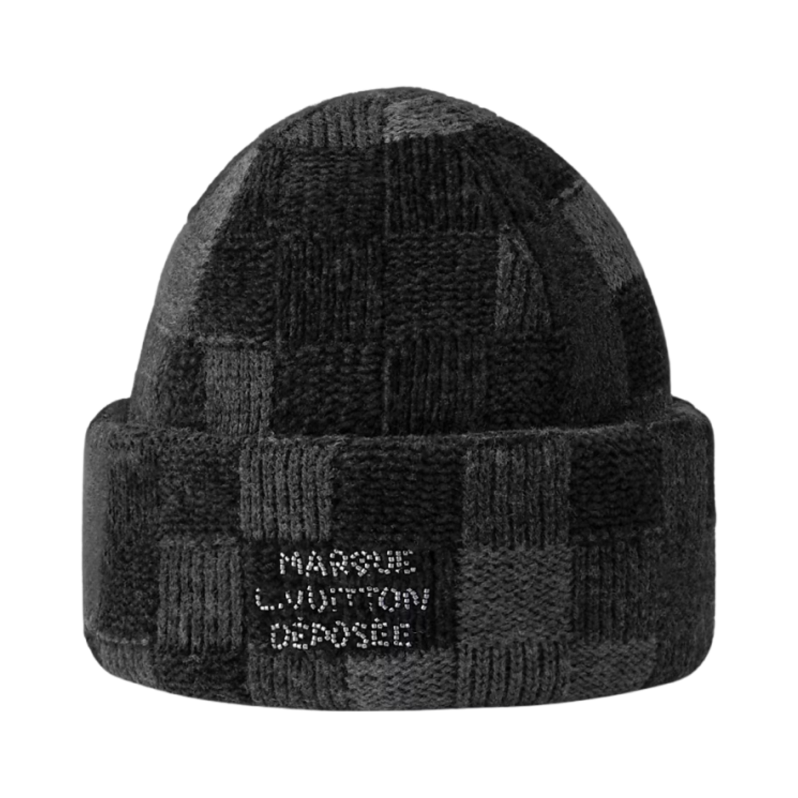 루이비통 LV 크러쉬 다모플라주 비니 블랙(Louis Vuitton LV Crush Damoflage Beanie Black) - 2
