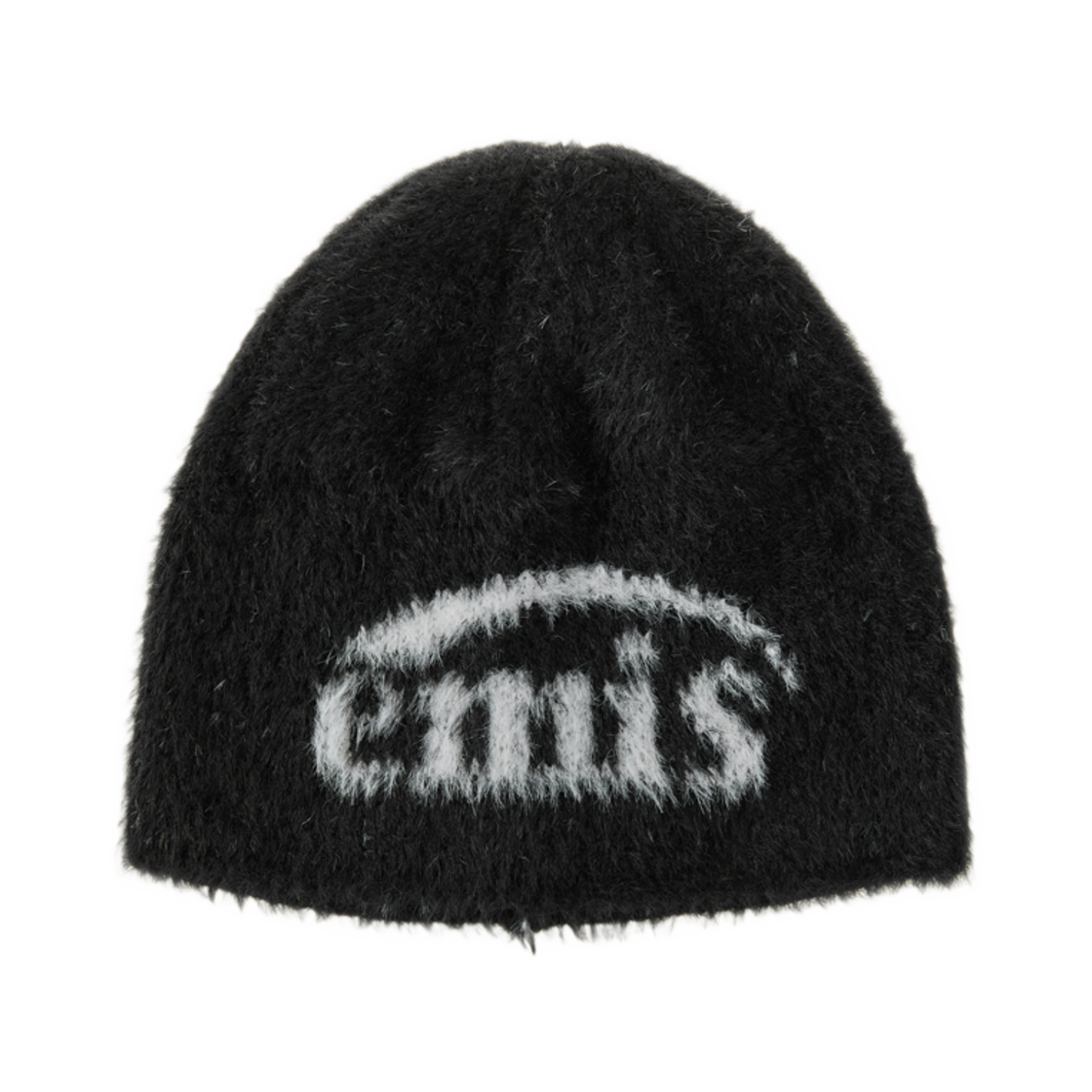 이미스 뉴 로고 쉐기 비니 블랙(Emis New Logo Shaggy Beanie Black) - 1