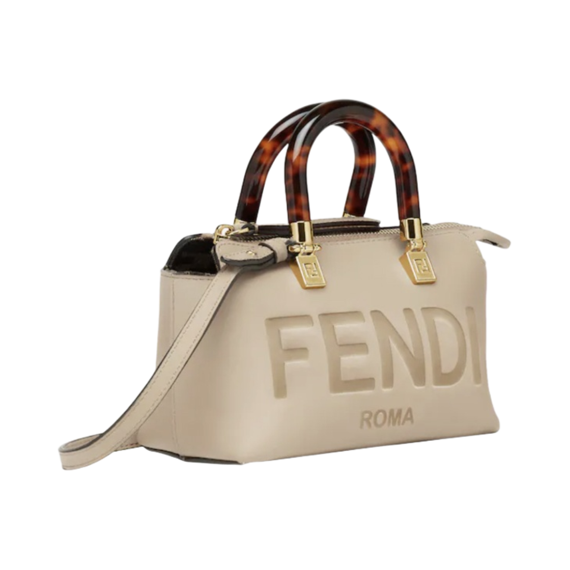 펜디 바이 더 웨이 레더 스몰 보스턴백 도브 그레이(Fendi By The Way Leather Small Boston Bag Dove Grey) - 2