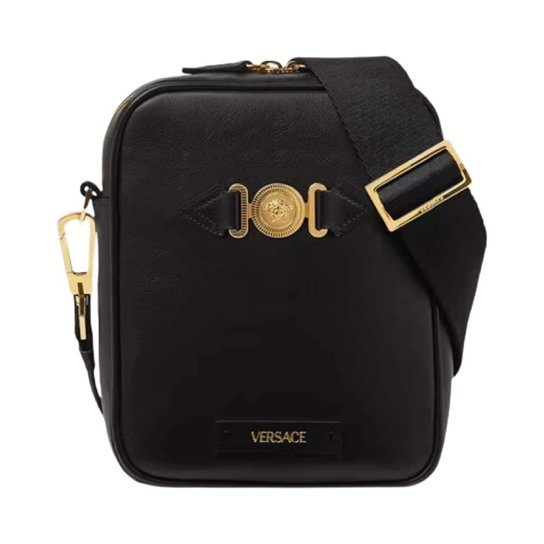 베르사체 메두사 비기 크로스바디백 블랙 골드(Versace Medusa Biggie Crossbody Bag Black Gold) - 1
