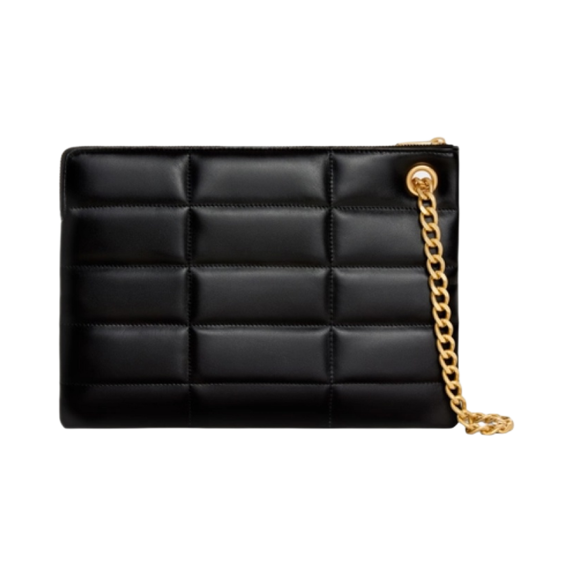 셀린느 퀼티드 카프스킨 체인 스몰 파우치 블랙(Celine Small Pouch with Chain in Quilted Calfskin Black) - 3