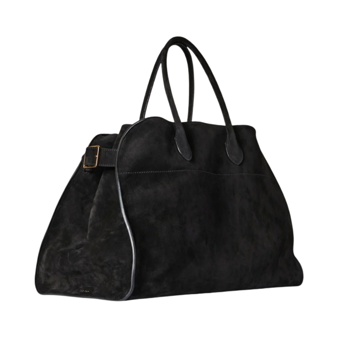더 로우 소프트 마고 17 스웨이드 백 블랙(The Row Soft Margaux 17 Bag in Suede Black) - 2