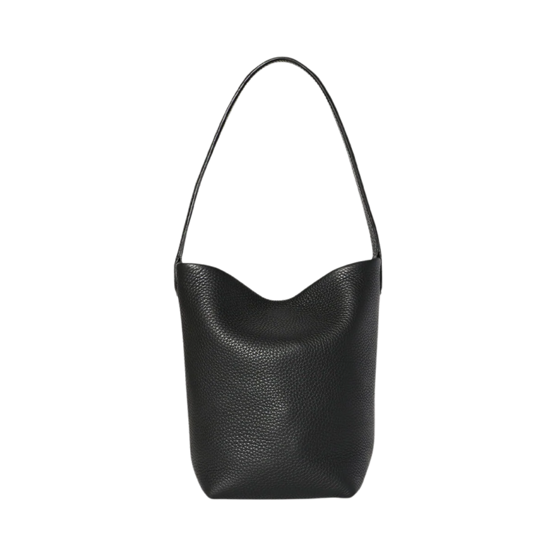W1314L129BLK The Row Small N/S Park Tote in Grained Calfskin Leather Black