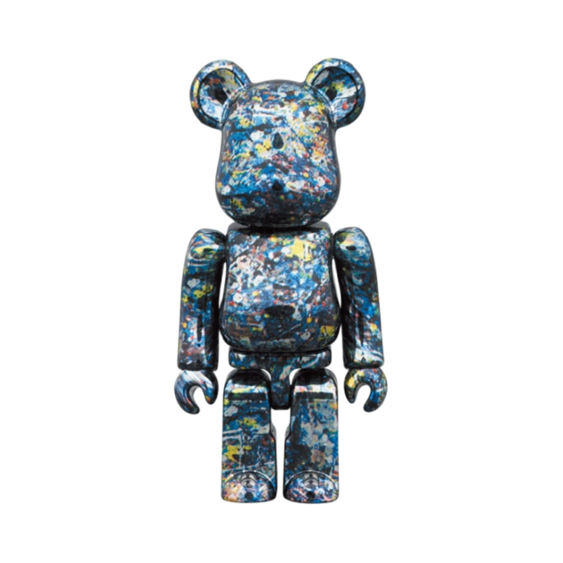 베어브릭 월드 와이드 투어 3 잭슨 폴록 스튜디오 크롬 버전 100% & 400% 세트(Bearbrick World Wide Tour 3 Jackson Pollock Studio Chrome Ver. 100% & 400% Set) - 3