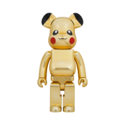 Bearbrick World Wide Tour 3 Pokemon Pikachu Gold Chrome Ver. 1000%
