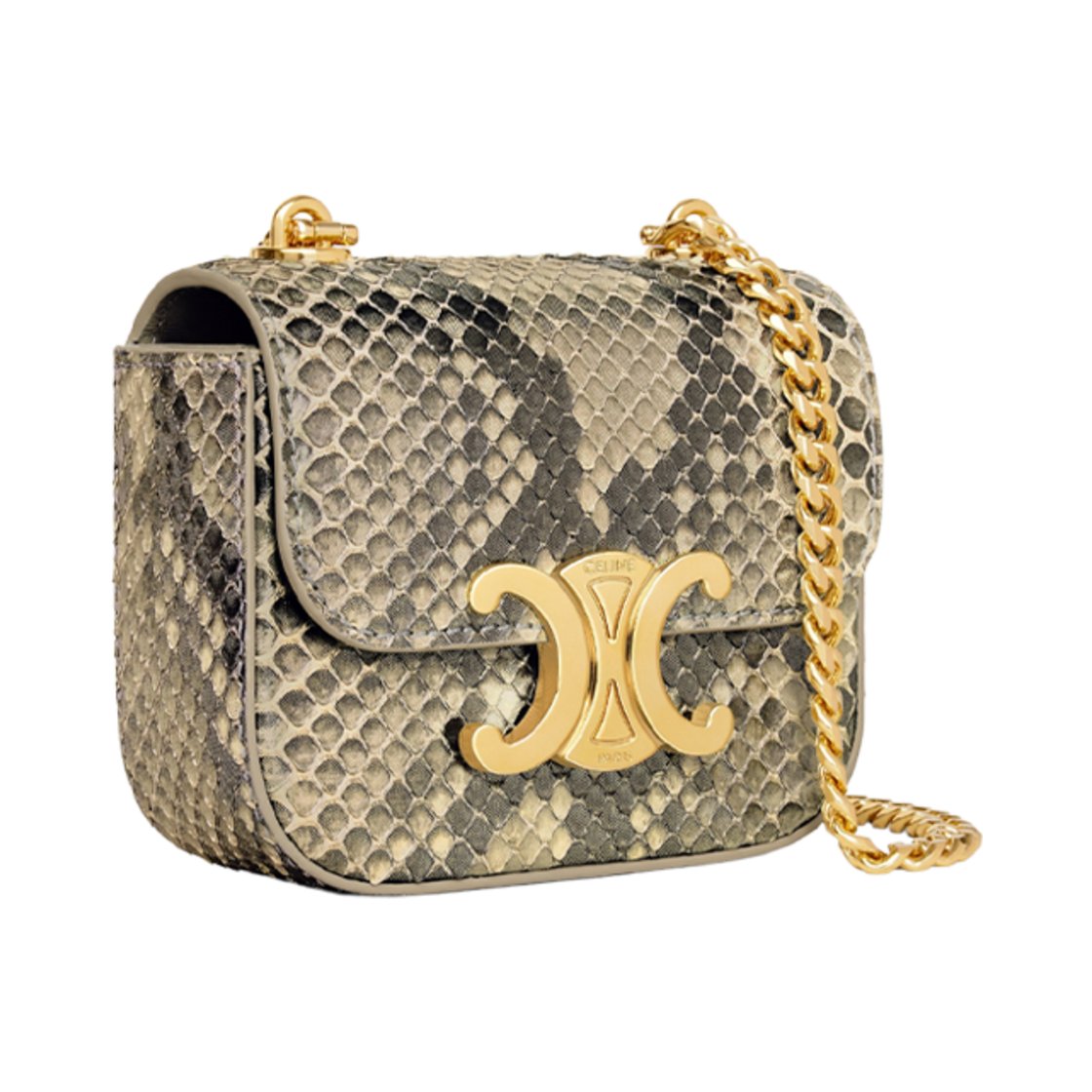 셀린느 미니 체인 클로드 펄리 파이썬 내츄럴(Celine Mini Chain Claude in Pearly Python Natural) - 2