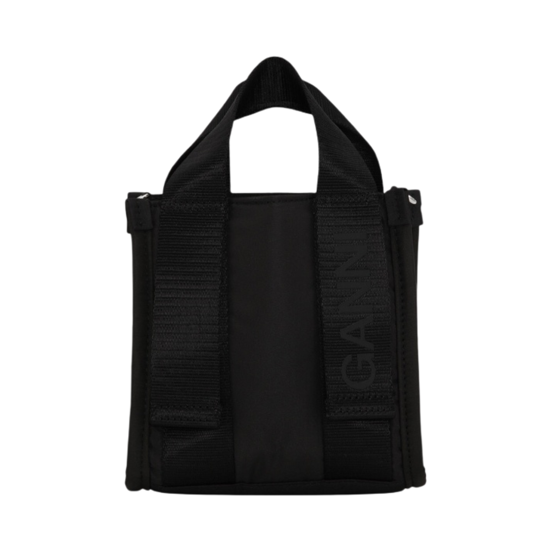 가니 미니 테크 토트 블랙(Ganni Mini Tech Tote Black) - 1
