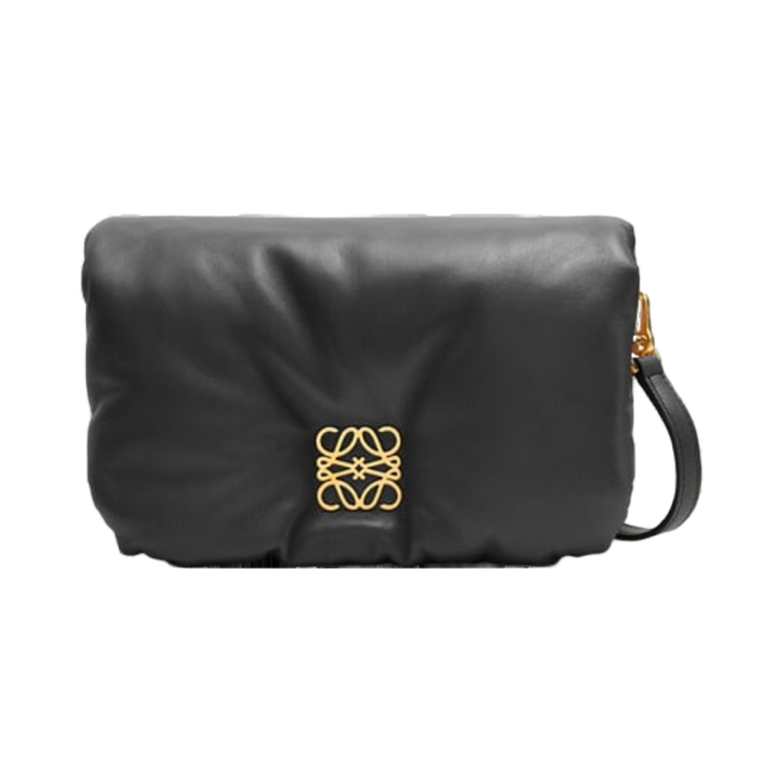 로에베 미니 퍼퍼 고야 백 인 샤이니 나파 램스킨 블랙(Loewe Mini Puffer Goya Bag In Shiny Nappa Lambskin Black) - 1