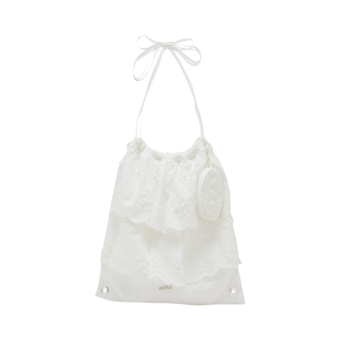 아떼바네사브루노 프릴 플라워 백팩 & 숄더백 화이트