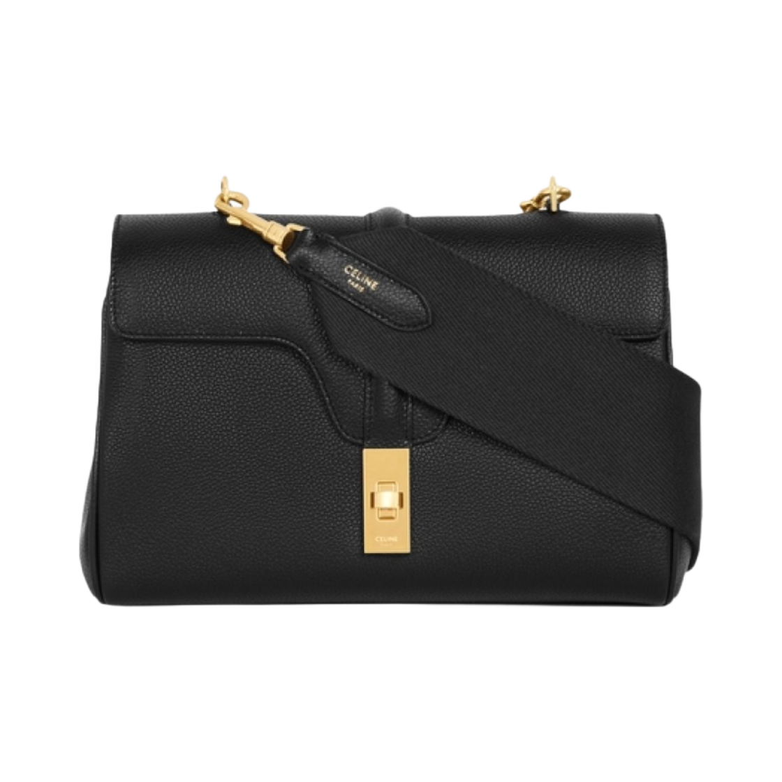 셀린느 서플 그레인 카프스킨 틴 소프트 16 블랙(Celine Teen Soft 16 in Supple Grained Calfskin Black) - 1
