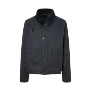 Barbour OS Spey Casual Non-Wax Jacket Navy