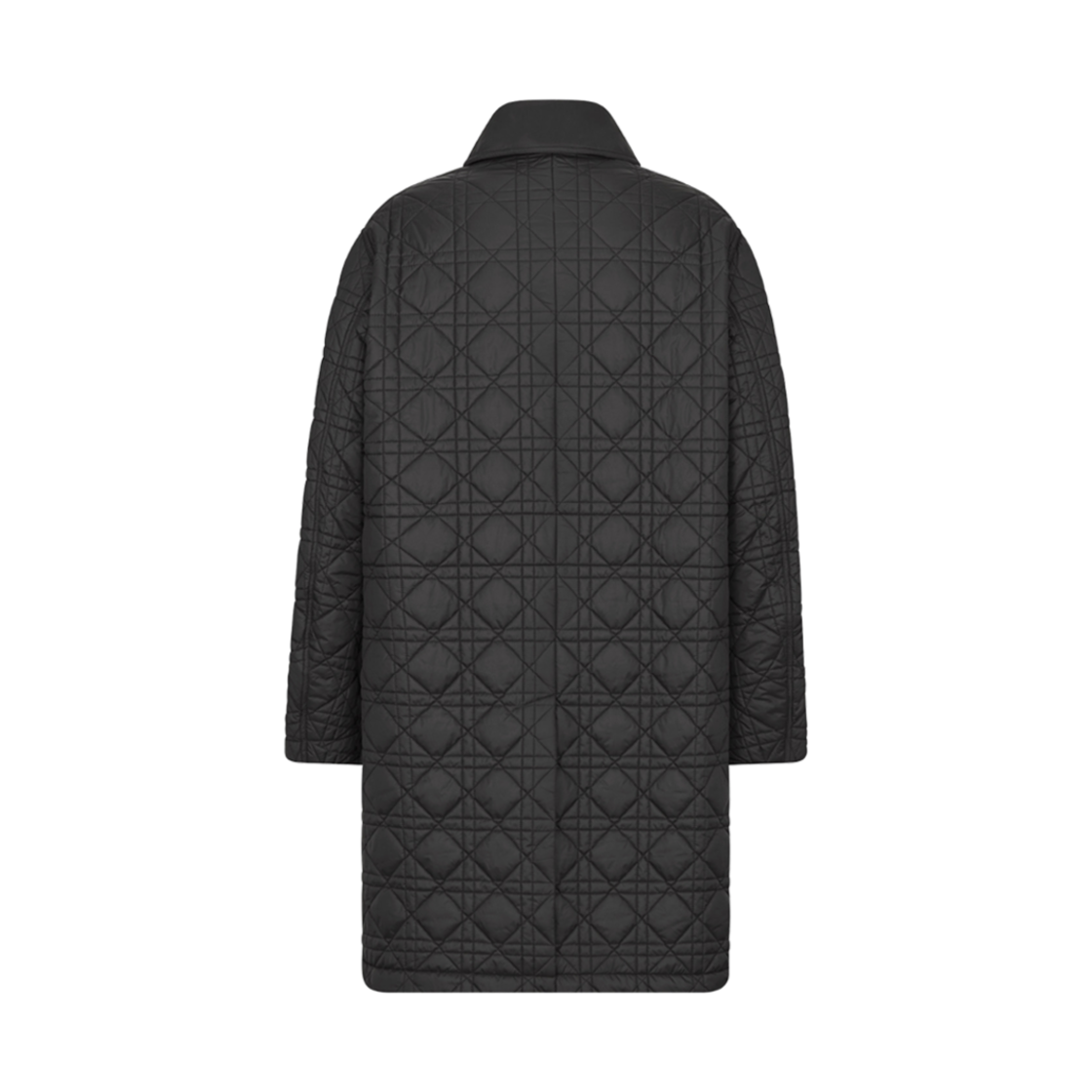 디올 까나쥬 코트 블랙 실크 블렌드(Dior Cannage Coat Black Silk Blend) - 2