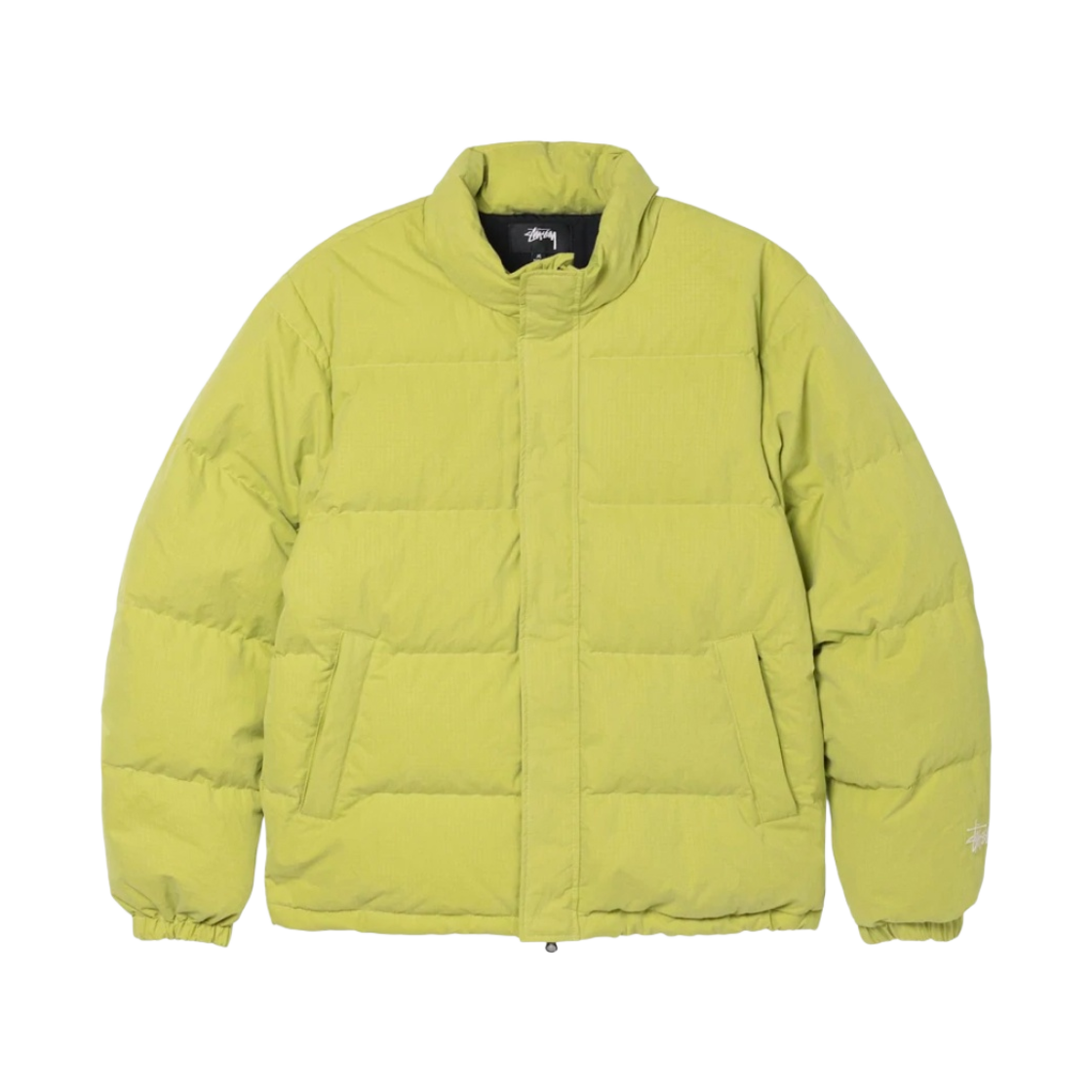 스투시 립스탑 다운 퍼퍼 자켓 라임