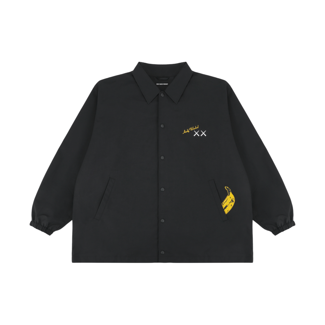 유니클로 UT x 카우스 x 워홀 코치 자켓 블랙(Uniqlo UT x Kaws x Warhol Coach Jacket Black)