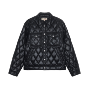 Stussy Quilted Nylon Ranch Jacket Black