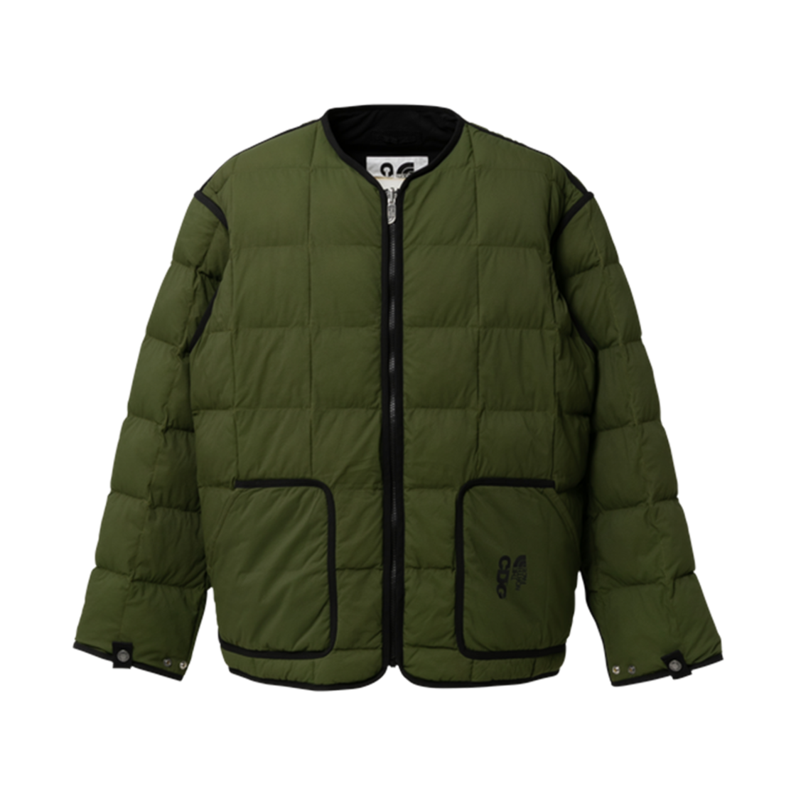 SN-J001-051-2 CDG x The North Face Belay Liner Jacket Khaki
