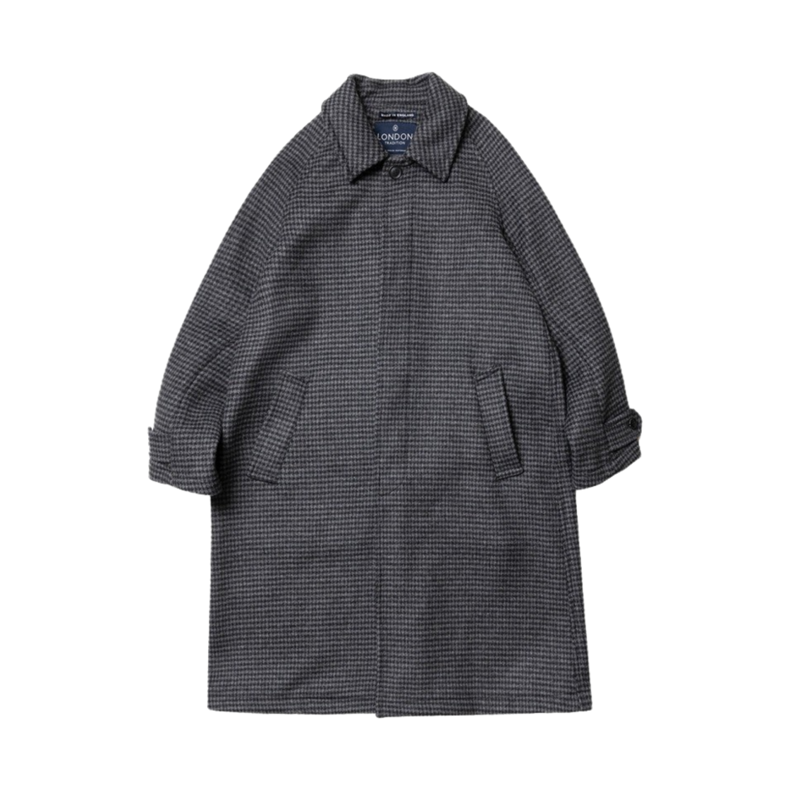 런던 트레디션 인버티드 플리츠 울 코트 그레이 DT A44(London Tradition Inverted Pleats Wool Coat Grey DT A44)
