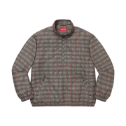 Supreme Track Half Zip Pullover Tan Glen Plaid - 20SS