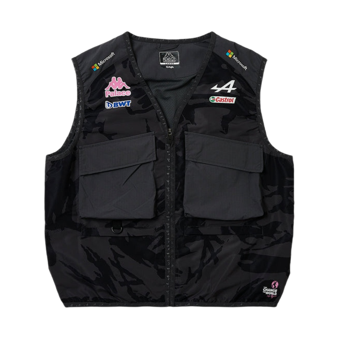 팔라스 x 카파 포 알파인 피트 베스트 바디워머 나이트 데저트 카모 - 23FW