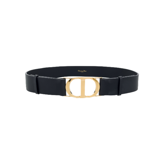 ITUU59LMS24D Dior 30 Montaigne Belt 80 Black Gold Hardware