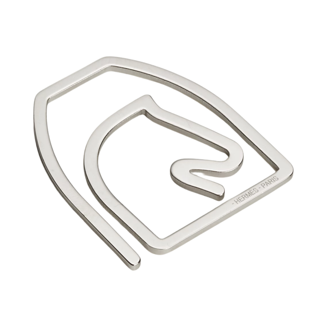 H077217FP00 Hermes Equestre Bill Clip Metal Palladie