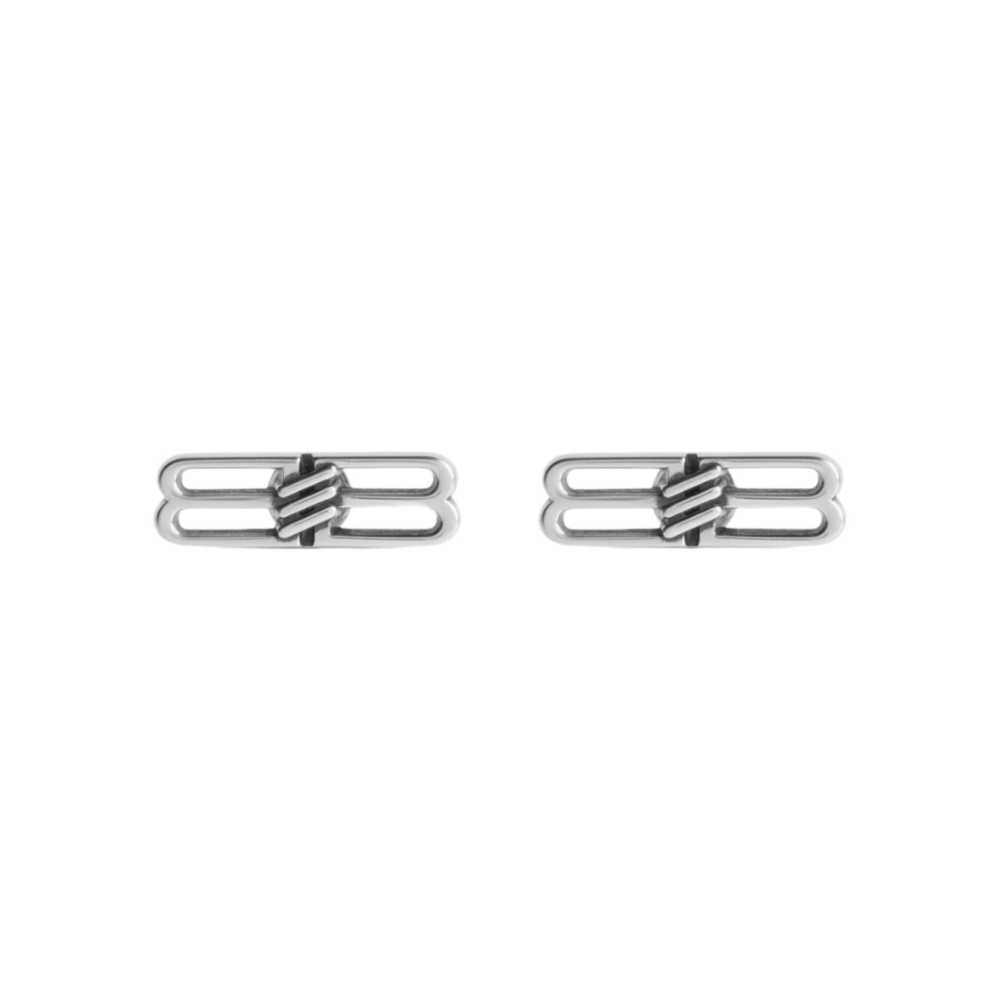 (W) 발렌시아가 BB 아이콘 이어링 앤티크 실버((W) Balenciaga BB Icon Earrings Antique Silver) - 1