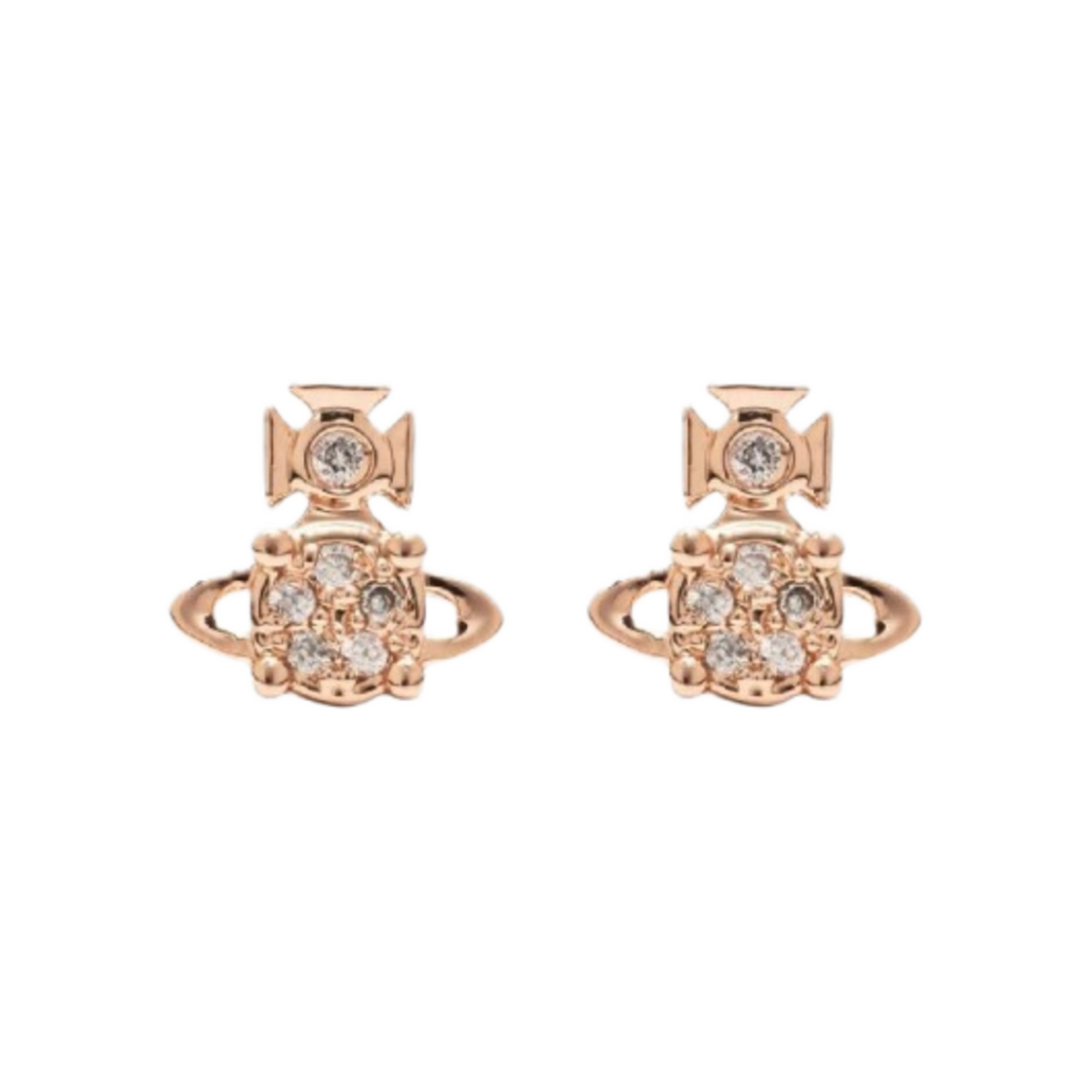 (W) 비비안 웨스트우드 브랜디타 이어링 핑크 골드((W) Vivienne Westwood Brandita Earrings Pink Gold) - 1