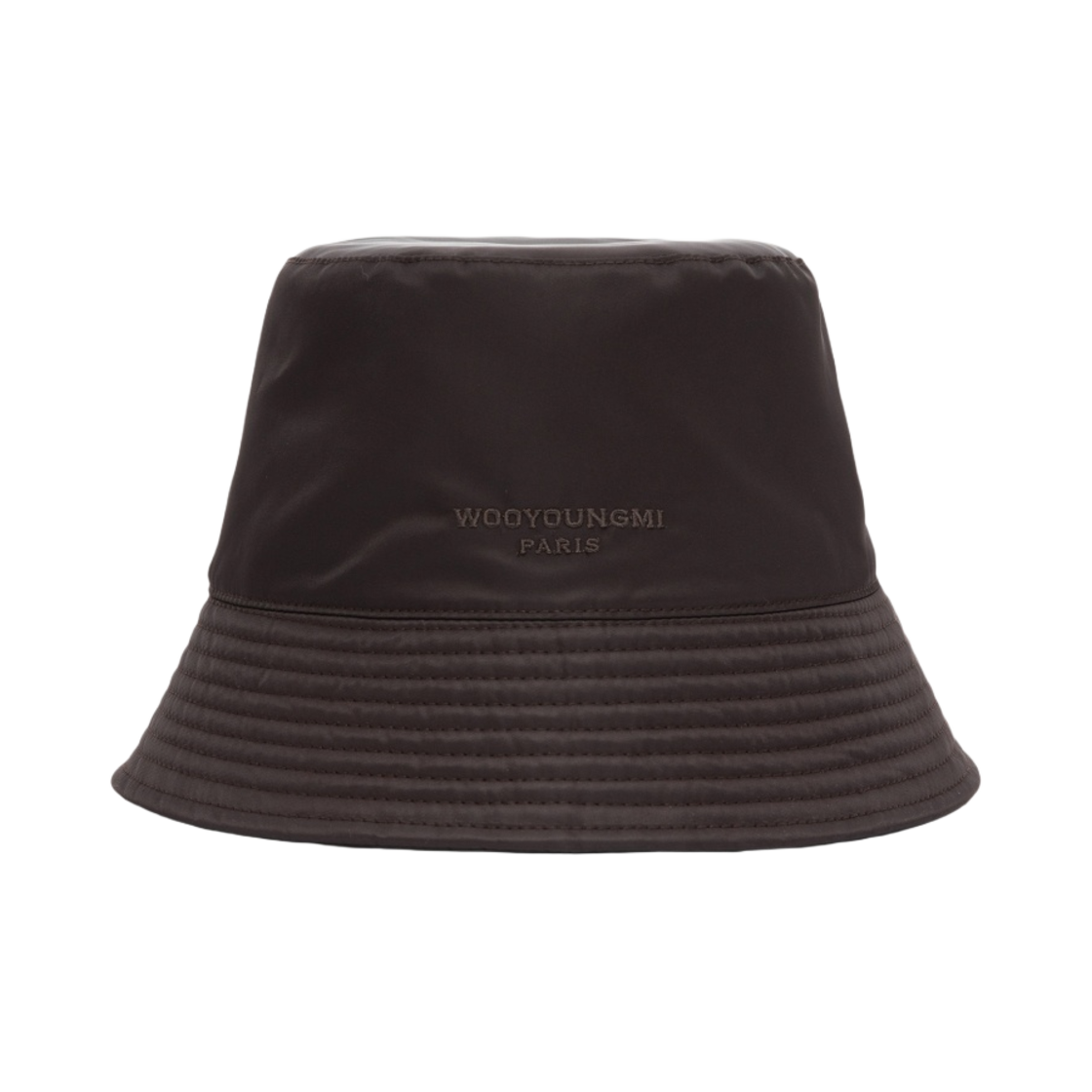 W233AC53963D Wooyoungmi Nylon Bucket Hat Brown - 23FW