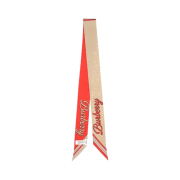 (W) Burberry Montage Print Silk Skinny Scarf Archive Beige