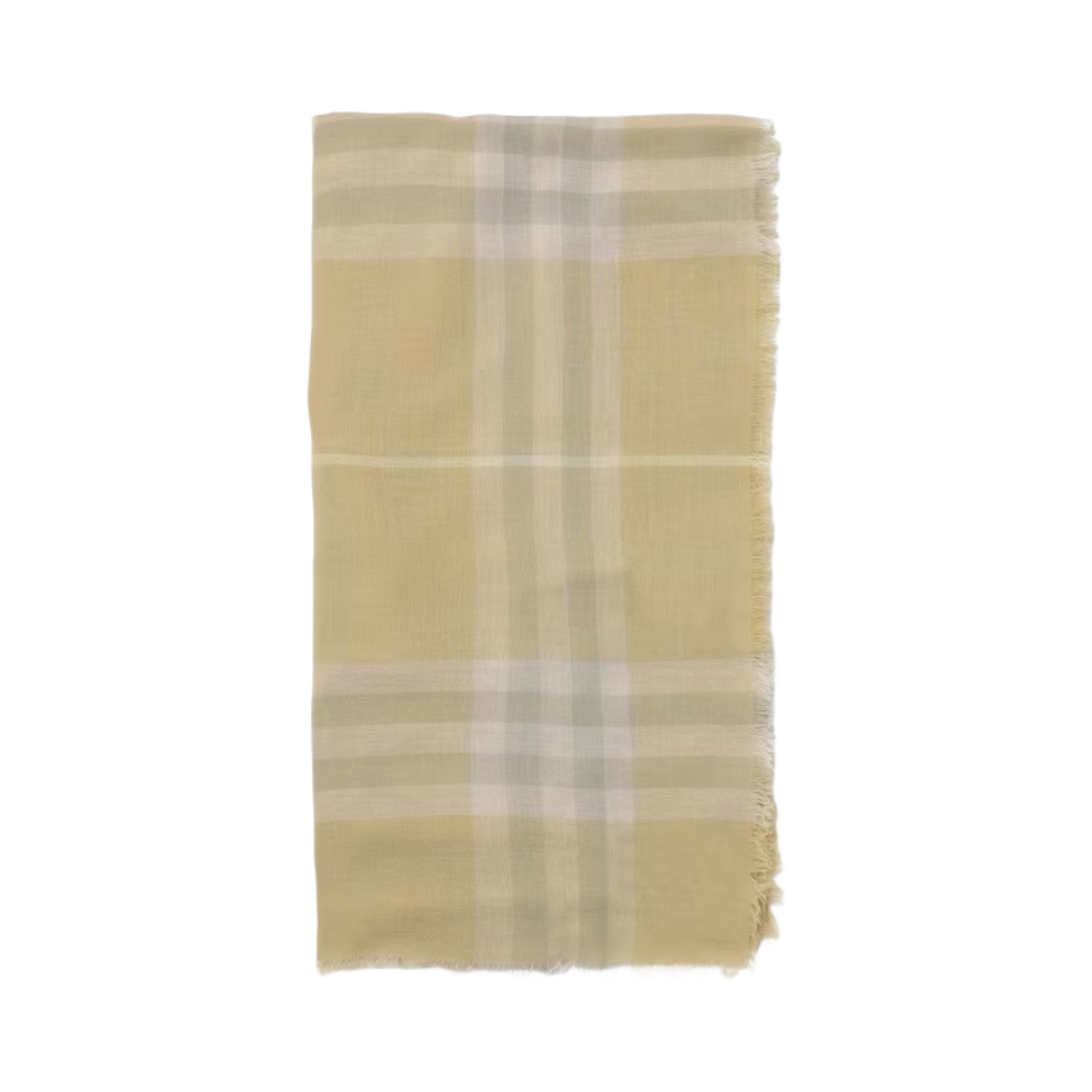 8080098 Burberry Checked Scarf Beige