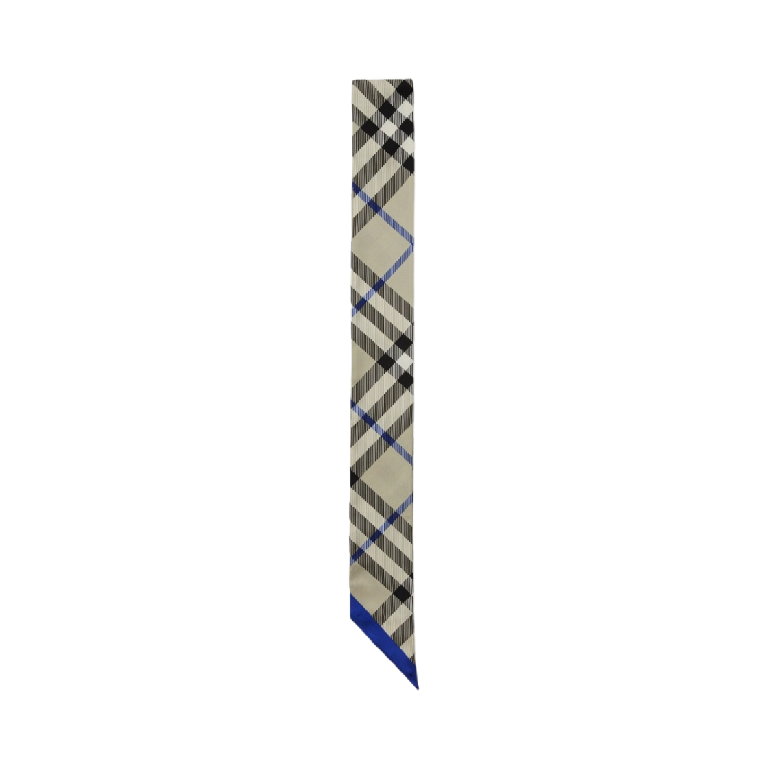 버버리 스키니 체크 실크 스카프 라이큰(Burberry Skinny Check Silk Scarf Liken) - 2