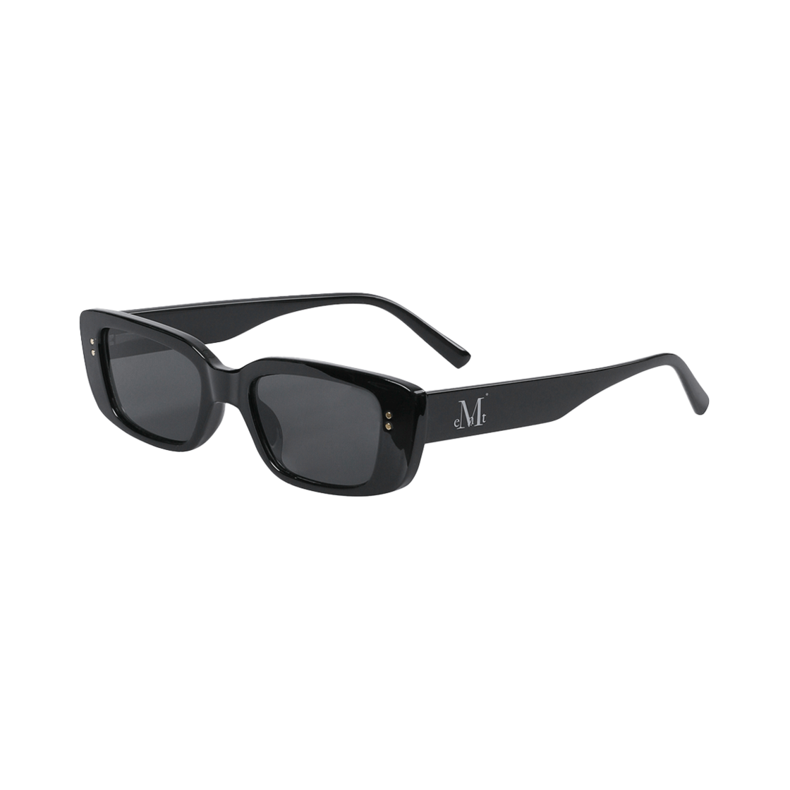 P00000WK_02 MUCNET Signature Logo Point Sunglasses B Type Black - 대표 이미지 #1