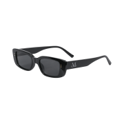 MUCNET Signature Logo Point Sunglasses B Type Black