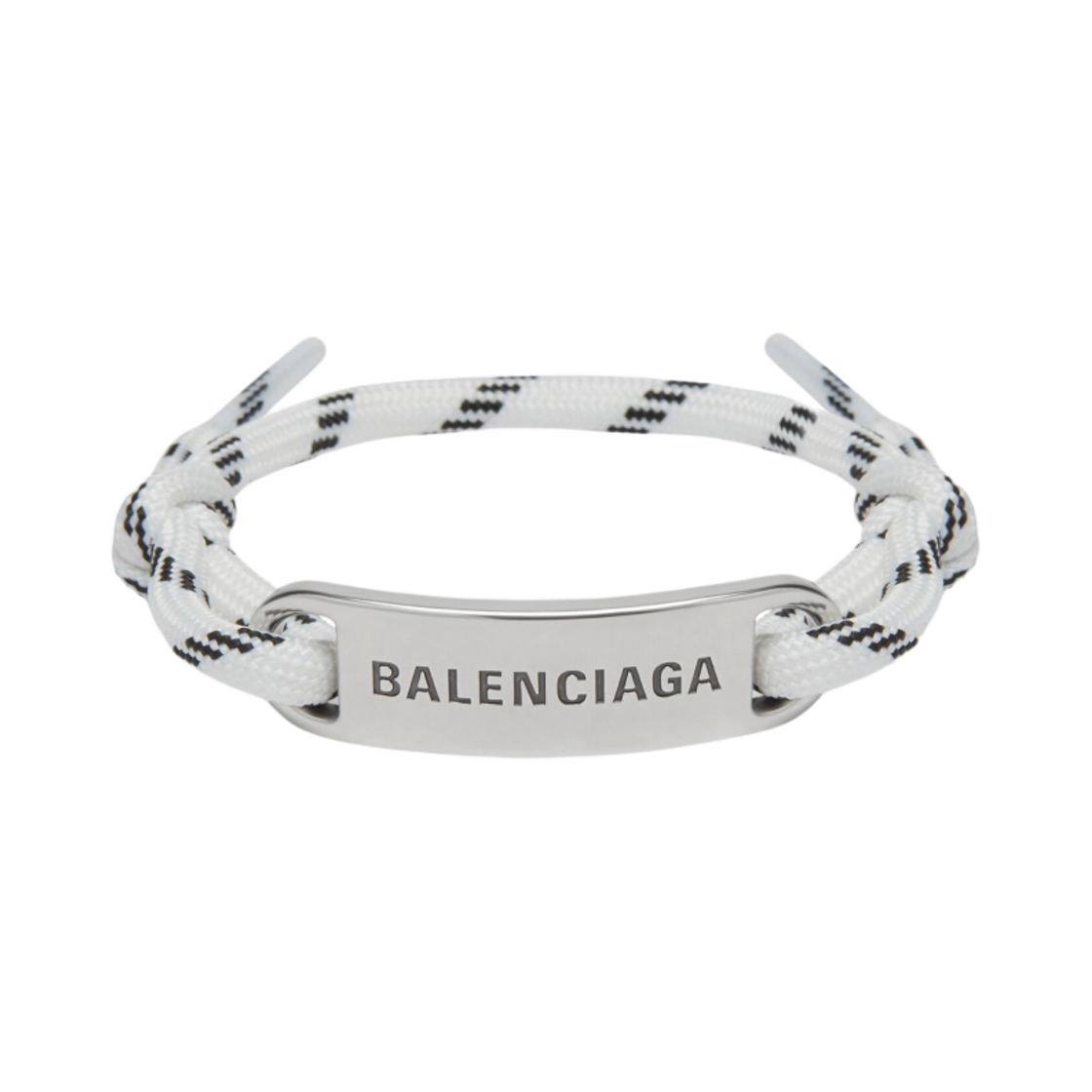 (W) 발렌시아가 플레이트 브레이슬릿 화이트((W) Balenciaga Plate Bracelet White) - 1