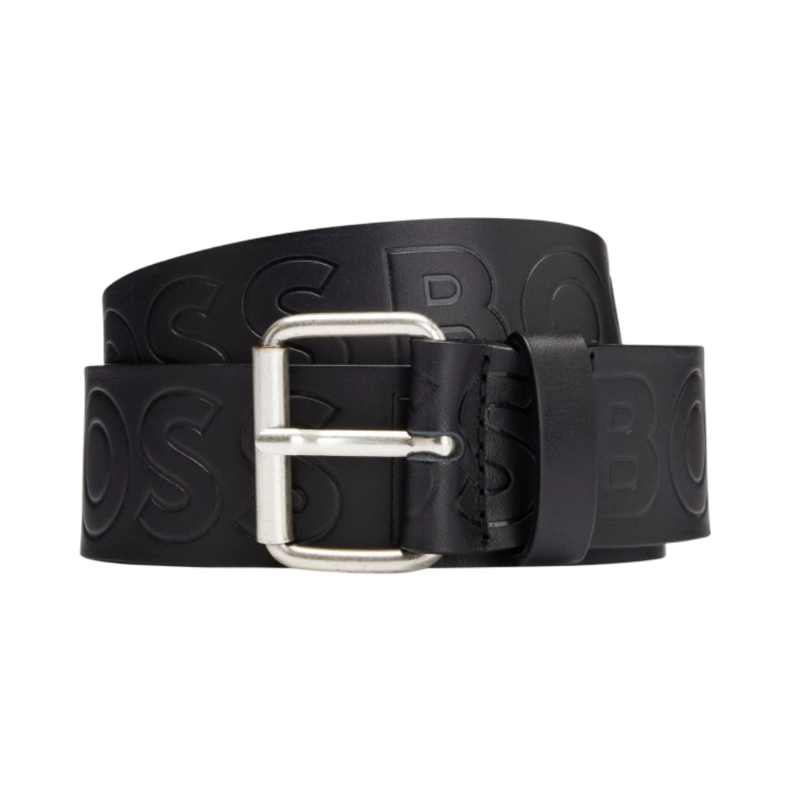 50481111-001 Hugo Boss Italian Leather Belt with Logo Black