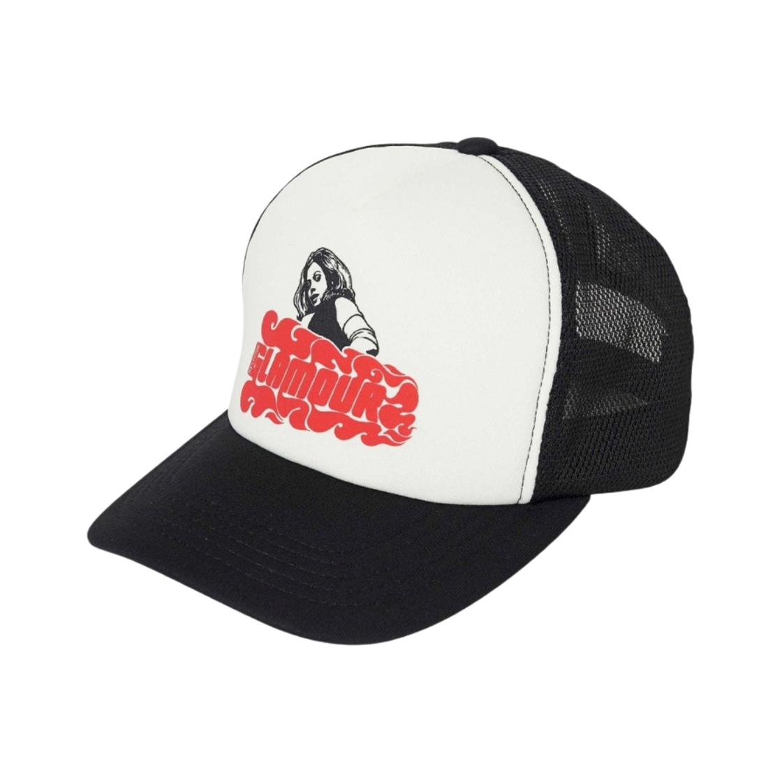 02223QH03 Hysteric Glamour Vixen Girl Mesh Cap Black